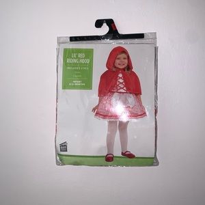 Lil Red Ridding Hood 2 Piece Infant Girl Costume Size 6-12 Months